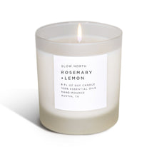 Load image into Gallery viewer, Slow North - Signature Soy Wax Candle - Rosemary + Lemon Scent