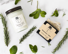 Load image into Gallery viewer, Les Creme - All Natural Coconut Wax Candle - Rosemary Mint Scent