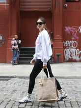 Load image into Gallery viewer, Korissa - Natural Jute Canvas Market Bag With Pompom