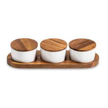 Load image into Gallery viewer, Kalmar Home - Condiment Ceramic Bowls with Lids (Set of 3)