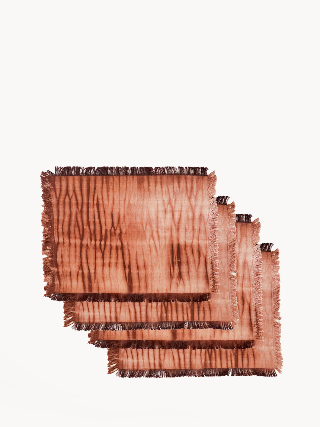 Korissa - Tie Dye Cotton Placemat - Brown (Set of 4)
