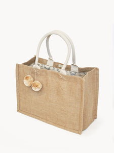 Korissa - Jute Canvas Shopping Bag - Reusable and Eco-Friendly