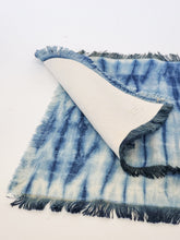 Load image into Gallery viewer, Korissa - Tie Dye Cotton Placemat - Indigo Blue (Set of 4)
