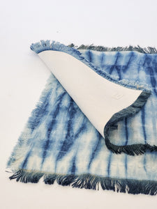 Korissa - Tie Dye Cotton Placemat - Indigo Blue (Set of 4)