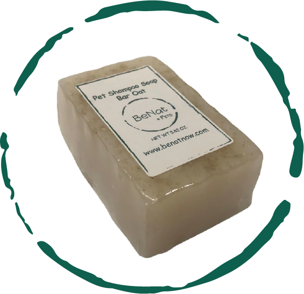BeNat Pets. - All-Natural Pet Shampoo Bar - Oats Scent