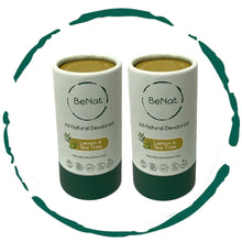Load image into Gallery viewer, BeNat - All-Natural Deodorant - 2 Pack
