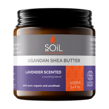 Load image into Gallery viewer, Soil - Organic Ugandan Shea Butter - Lavender Scented 100ml
