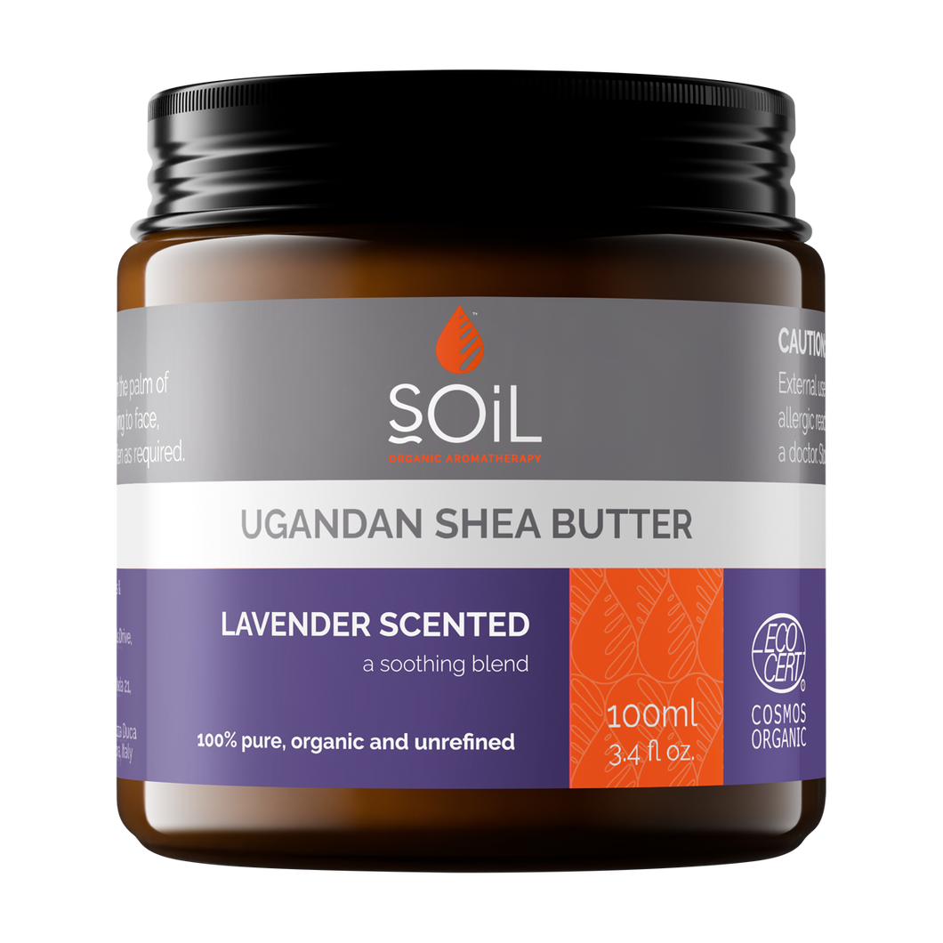 Soil - Organic Ugandan Shea Butter - Lavender Scented 100ml