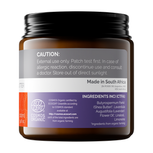 Soil - Organic Ugandan Shea Butter - Lavender Scented 100ml