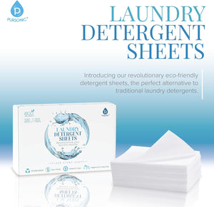 Pursonic - Natural Eco-Friendly Laundry Detergent Sheets - Fresh Linen Scent