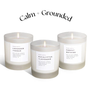 Slow North – All Natural Signature Candle Bundle – Calm + Grounded Trio