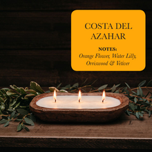 Load image into Gallery viewer, TLC Candle Co. - 3-Wick Bowl Decor Soy Candle - Costa Del Ahazar
