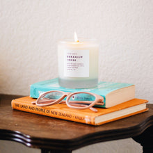 Load image into Gallery viewer, Slow North - Natural Soy Wax Candle - Geranium + Rose Scent
