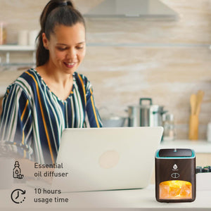 Pursonic - Himalayan Salt Lamp & Aromatherapy Diffuser Wellness Set