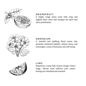 Slow North - All Natural Soy Wax Candle - Grapefruit + Geranium + Lime Scent