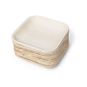 Karmic Seed - Compostable Palm Leaf Square Plates 7"