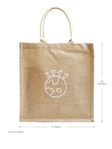 Korissa - Natural Jute Shopping Bag - Reusable and Eco-Friendly