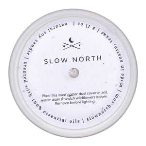 Slow North - All Natural Soy Wax Candle - Lavender + Rosemary + Geranium Scent