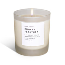 Load image into Gallery viewer, Slow North - All Natural Soy Wax Candle - Embers + Leather  Scent
