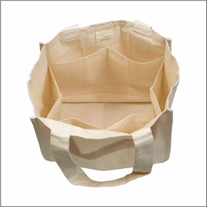 Choixe - Reusable Organic Tote Mesh Bag w/6 Internal Sleeves