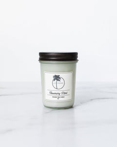Les Creme - All Natural Coconut Wax Candle - Rosemary Mint Scent