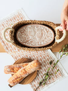 Korissa – Bread Warmer and Basket – Owl Oval