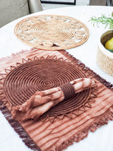 Load image into Gallery viewer, Korissa - Tie Dye Cotton Placemat - Brown (Set of 4)
