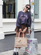 Load image into Gallery viewer, Korissa - Jute Canvas Shopping Bag - Reusable and Eco-Friendly
