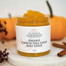 Load image into Gallery viewer, Glimmer Goddess - Organic Pumpkin Shea Sugar Body Scrub

