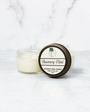 Load image into Gallery viewer, Les Creme - All Natural Coconut Wax Candle - Rosemary Mint Scent
