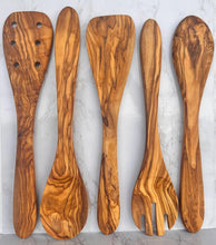 Load image into Gallery viewer, Choixe – Natural Olive Wood Kitchen Server Set (5 Pc)
